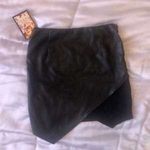 Black Leather Skirt